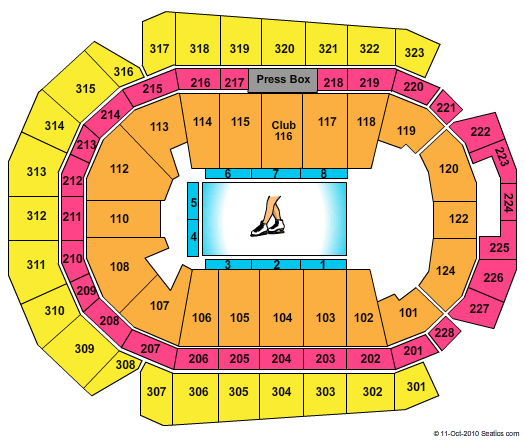 Wells Fargo Arena Seating Chart